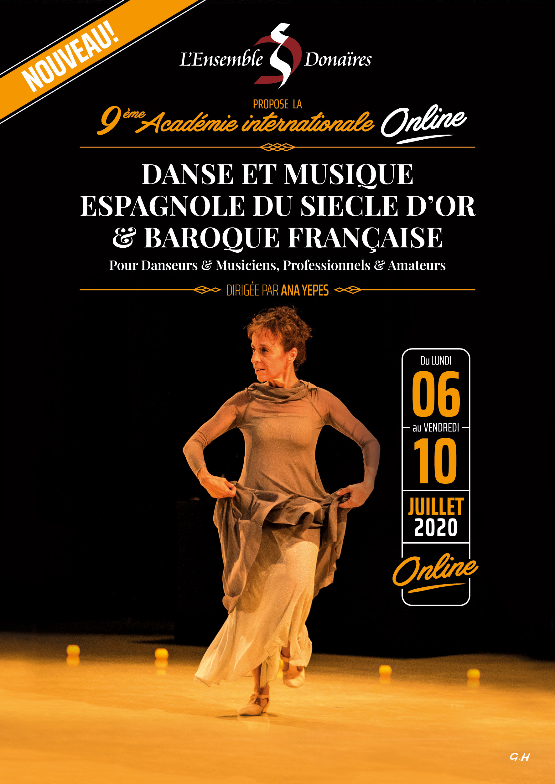 Académie "ONLINE" de danse et musique baroque - 6 au 10 juillet 2020