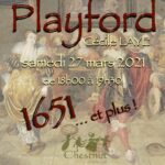 Visioconférence : Playford 1651 ... et plus ! (2/3)