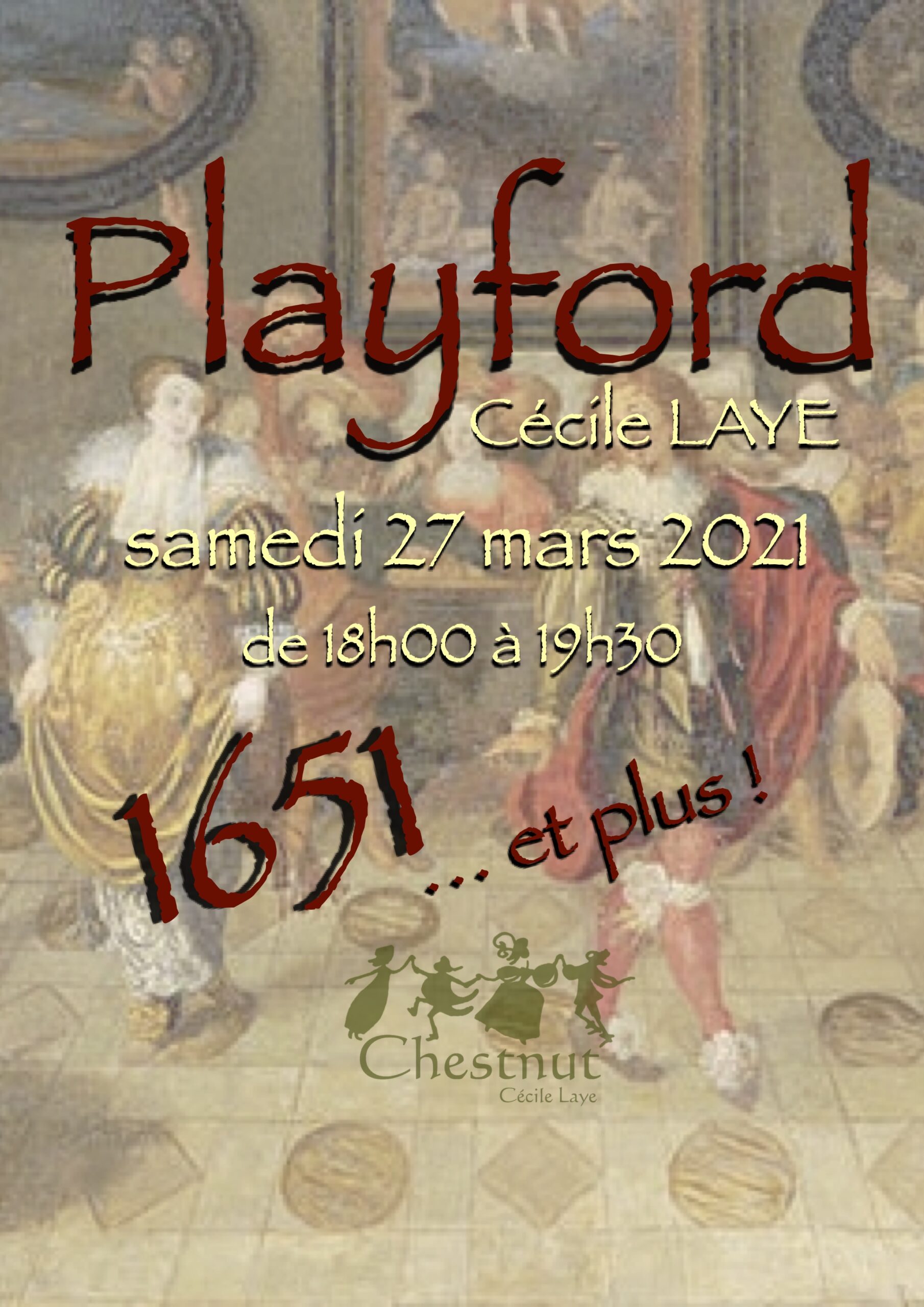 Visioconférence : Playford 1651 ... et plus ! (2/3)